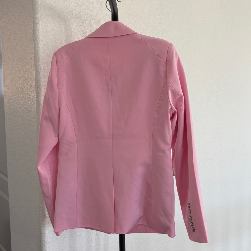 Dolce Cabo Double Breasted Pale Pink Jacket NWT Size M - Picture 6 of 9
